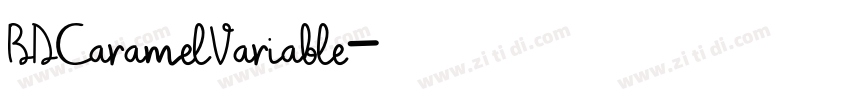 BDCaramelVariable字体转换