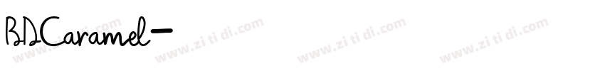 BDCaramel字体转换
