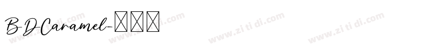 BDCaramel字体转换