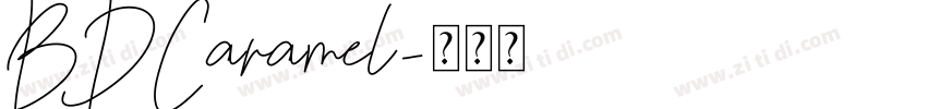 BDCaramel字体转换