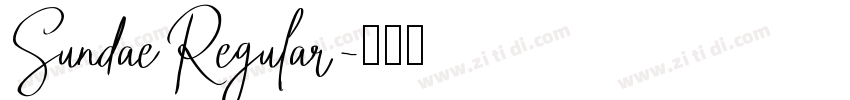 SundaeRegular字体转换