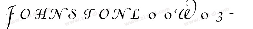Johnstonl00W03字体转换