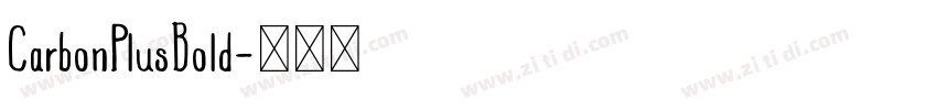 CarbonPlusBold字体转换