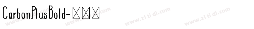 CarbonPlusBold字体转换