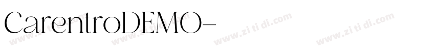 CarentroDEMO字体转换