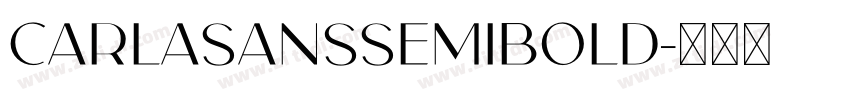 CarlaSansSemiBold字体转换