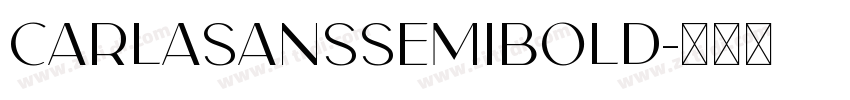 CarlaSansSemiBold字体转换