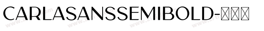 CarlaSansSemiBold字体转换
