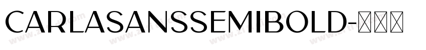 CarlaSansSemiBold字体转换