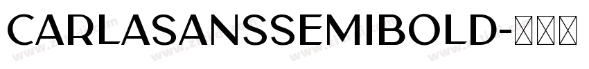 CarlaSansSemiBold字体转换