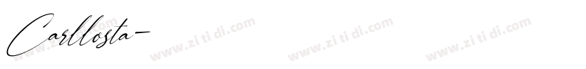 Carllosta字体转换