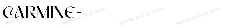 Carmine字体转换