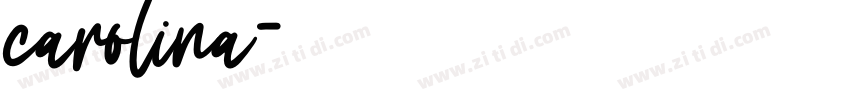 carolina字体转换