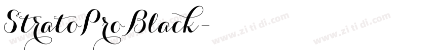 StratoProBlack字体转换