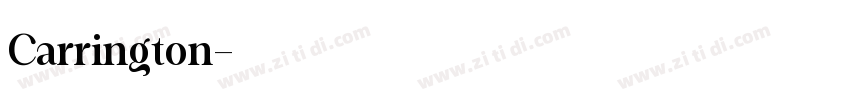 Carrington字体转换