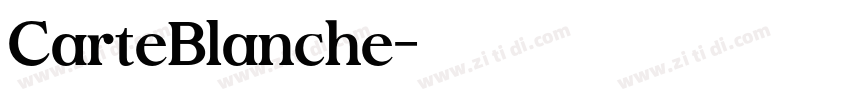 CarteBlanche字体转换
