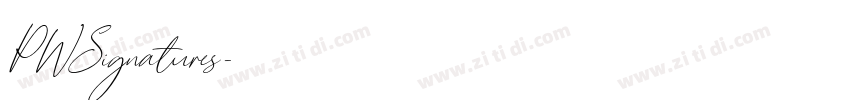 PWSignatures字体转换