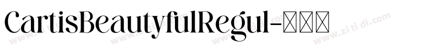 CartisBeautyfulRegul字体转换