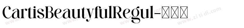 CartisBeautyfulRegul字体转换