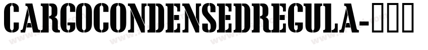 CargoCondensedRegula字体转换