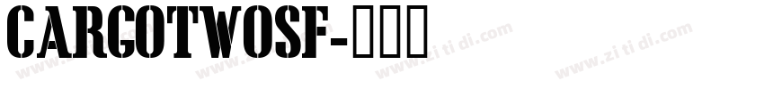 CargoTwoSF字体转换