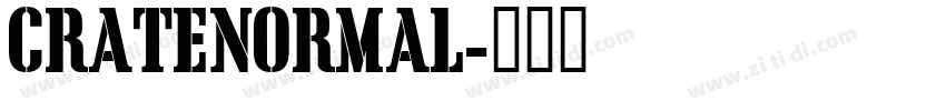 CrateNormal字体转换