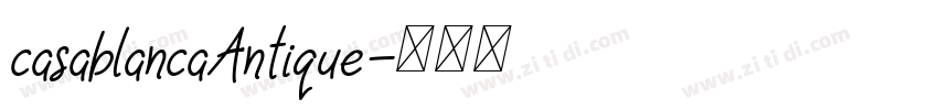 casablancaAntique字体转换
