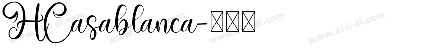 HCasablanca字体转换