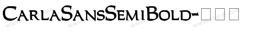 CarlaSansSemiBold字体转换