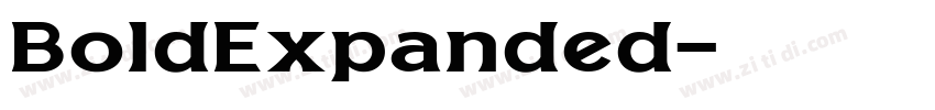 BoldExpanded字体转换
