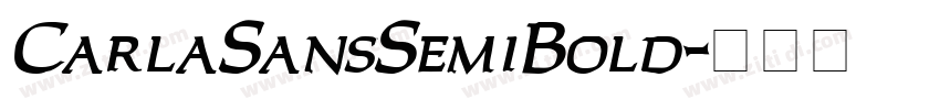 CarlaSansSemiBold字体转换
