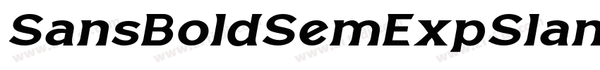 SansBoldSemExpSlante字体转换