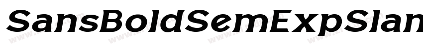 SansBoldSemExpSlante字体转换