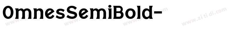 0mnesSemiBold字体转换