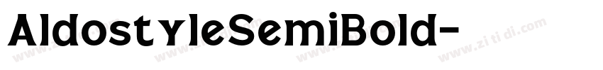 AldostyleSemiBold字体转换