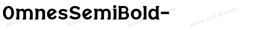 0mnesSemiBold字体转换