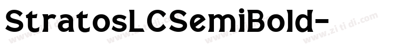 StratosLCSemiBold字体转换