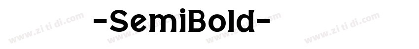 極影毀片熒圓-SemiBold字体转换
