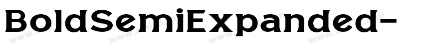 BoldSemiExpanded字体转换