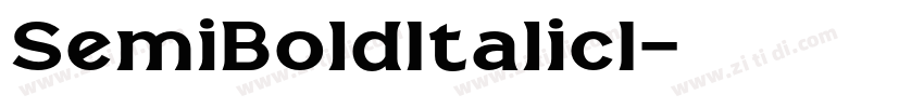 SemiBoldItalicI字体转换