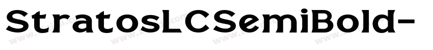 StratosLCSemiBold字体转换