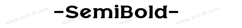 極影毀片熒圓-SemiBold字体转换