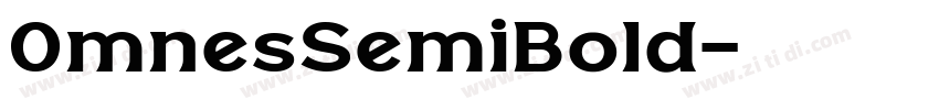 0mnesSemiBold字体转换