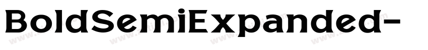 BoldSemiExpanded字体转换