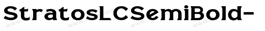 StratosLCSemiBold字体转换