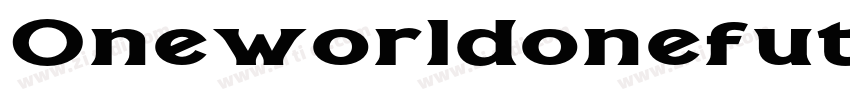 OneworldonefutureExt字体转换