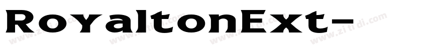 RoyaltonExt字体转换