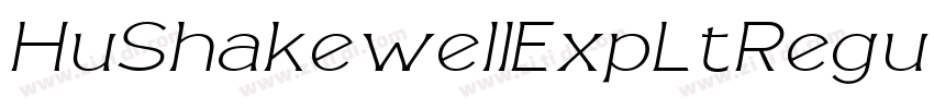 HuShakewellExpLtRegu字体转换