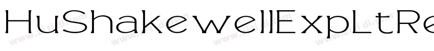 HuShakewellExpLtRegu字体转换