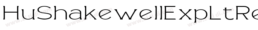 HuShakewellExpLtRegu字体转换